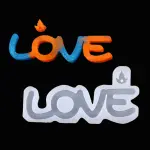 Large Love silicone mould