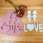 Couple Love theme silicone mould