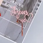 Forever Love Acrylic cake topper