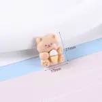 3 Pcs Teddy Bear with ice-cream Miniature toy topper