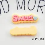 3 Pcs Sweet Word Miniature toy topper