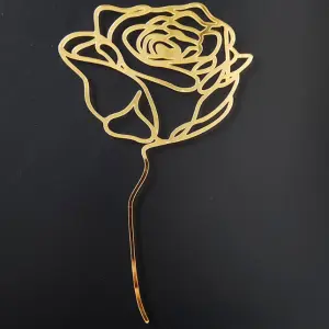 1Pcs Acrylic Rose Flower Acrylic Cake topper Style 1