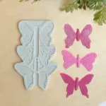 3 Cavity Butterfly Silicone Mould