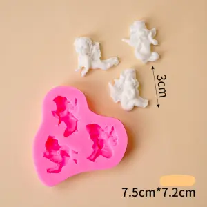 3 cavity 3D Cute Angel silicone mould STYLE 3