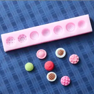 Floral Button Silicone Mould
