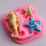 Starfish Seahorse theme silicone mould
