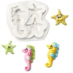 Starfish Seahorse theme silicone mould