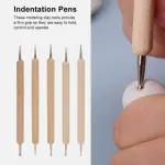 5 Pcs Double End Wooden Modeling Tool Set