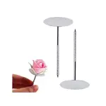 Stainless Steel Piping Nail 3D Rose Flower Maker Piping Bottom Cream Flowers Cake Decoration Tool ( small head )