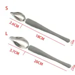 2Pcs Kitchen Plate Tool Stainless Steel Sauce Painting Spoon Molecular Cooking Beak Spoon