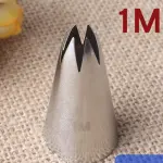 Cake Decor Medium Nozzle - No. 1M Open Star Piping Nozzle