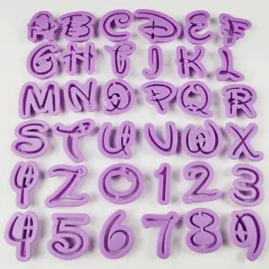 Plastic Alphabet And Number Cutter