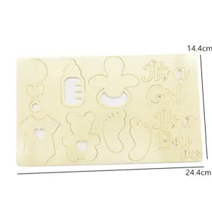 Cake Decor Baby shower its a girl Its a Boy Acrylic DIY Stamp Embossed Fondant Cake Decorating