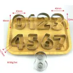 Stainless Steel Number Cutter Set