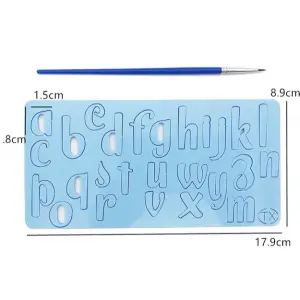 Lower Case Alphabet Stamp Embossed Fondant Cake Decorating