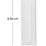 Cake Decor Big Plastic Icing Comb Scraper Smoother Icing Fondant Cake Decorating Tool (D-42 G)
