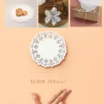 4.5 inch Paper Doilies | Round Placemats | Decorative Accessories | Disposable Paper Mats - White (140 pcs Pack)