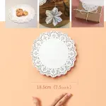 7.5 inch Paper Doilies | Round Placemats | Decorative Accessories | Disposable Paper Mats - White (140 pcs Pack)