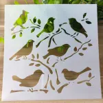 1 pcs Bird theme Decoration icing Stencil Style 2