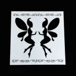 1 pcs Angel theme Decoration icing Stencil Style 2