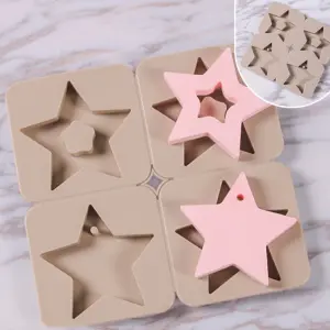 Star Aromatherapy Air Outlet Fragrance Wax Tablets Silicone Mould