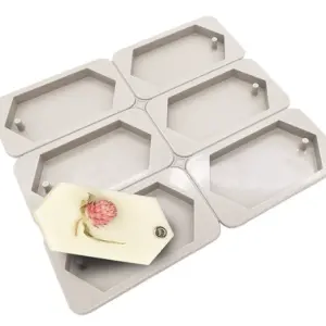 6 Cavity Polygon Shaped Aromatherapy Air Outlet Fragrance Wax Tablets Silicone Mould