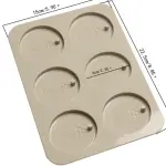 Circle Shaped Aromatherapy Air Outlet Fragrance Wax Tablets Silicone Mould