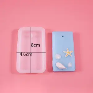 Rectangle Shaped Aromatherapy Air Outlet Fragrance Wax Tablets Silicone Mould