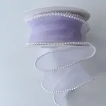 2 meter Pearl theme Purple colour muti purpose ribbon