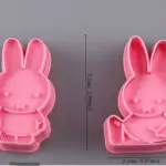 2 pcs Miffy Rabbit Plunger Cutter set