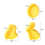 3 pcs Easter theme Plunger Cutter set