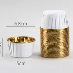 White Aluminum Foil Baking Cups / Muffin Cups (50 pieces)