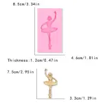 Cute Dancing Ballerina Silicone Mould Style 3