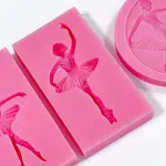 Cute Dancing Ballerina Silicone Mould Style 3