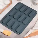 12 Cavity Eclair Silicone Mould