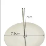 Stainless Steel Piping Nail 3D Rose Flower Maker Piping Bottom Cream Flowers Cake Decoration Tool ( Large head )
