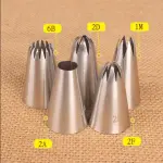 5 pcs Icing Piping Nozzle set (2f,2a,1m,2d,6b)