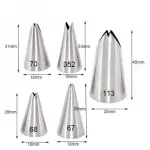 5 pcs Leaf Icing Piping Nozzle set