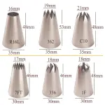 6 pcs Essential Icing Piping Nozzle set
