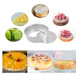 Aluminum Tapered Round Cake Push Pan Removable Bottom Cake Mould (11 inch)