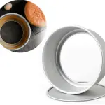 Aluminum Tapered Round Cake Push Pan Removable Bottom Cake Mould (6 inch)