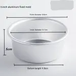 Aluminum Round Cake Pan Mould (5 inch)