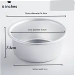 Aluminum Round Cake Pan Mould (6 inch)