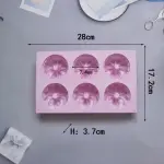 6 Cavities Non-Stick Flexible Flower Crown Shape Cake Mould