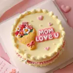 1 pcs Bouquet flower cake topper Style 2