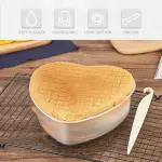 Aluminum Heart Shape Cake Push Pan Removable Bottom Cake Mould (8 inch)