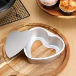 Aluminum Heart Shape Cake Push Pan Removable Bottom Cake Mould (8 inch)