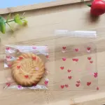 Red and Pink hearts 100pcs Cookie Candy Sleeve Style 2