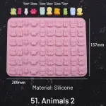 60 Cavity Animal Silicone Mould Style 2