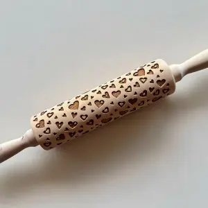 Heart shape Fondant Embossed Rolling Pin